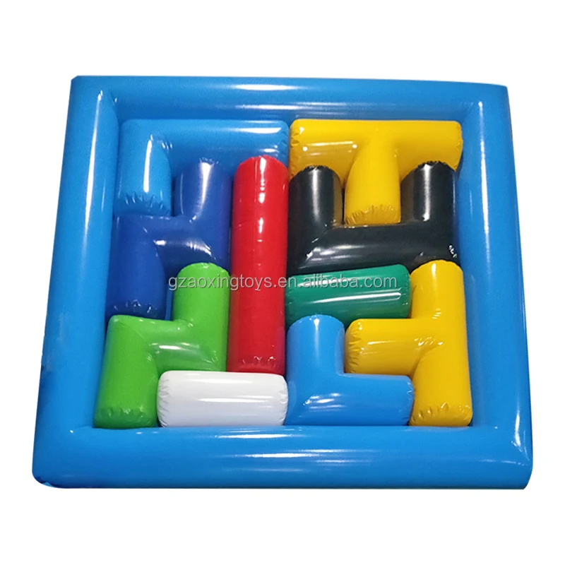 Inflatable Games For Kids Adults, Inflatable Tetris  Big Puzzle Sports Games For Team Building Carnival Party