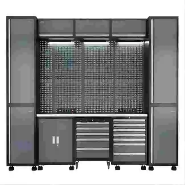 New modern luxury mobile heavy duty garage steel cabinet storage systems workstation desk office furniture