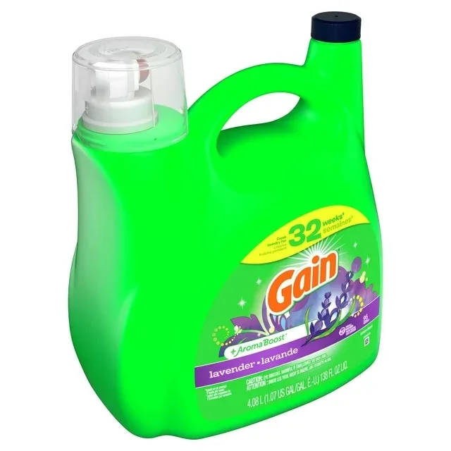 Gain Liquid Laundry Detergent, Original Scent, 107 Loads, 154 fl oz
