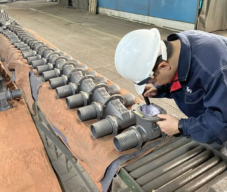 High quality cast iron FCD450 water valve body fitting casting lost foam casting product OEM service accept