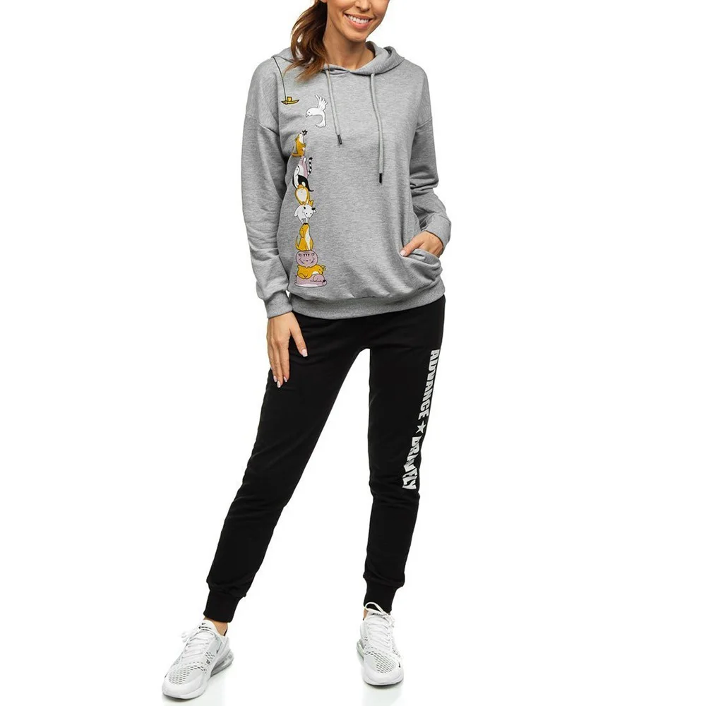 2022 Wholesale Printed Customize Private Label Women Clothing Plain Solid SweatS uits Women Tracksuit