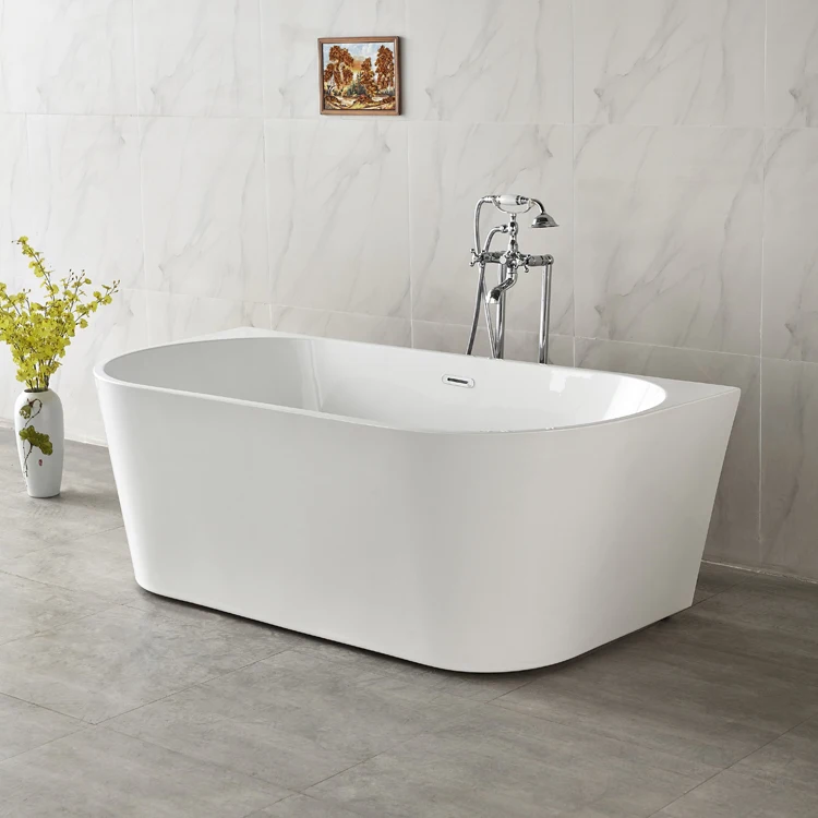 Customized Color Indoor White Acrylic Freestanding Bath Tubs Factory Price Bathtub Jacuzzis