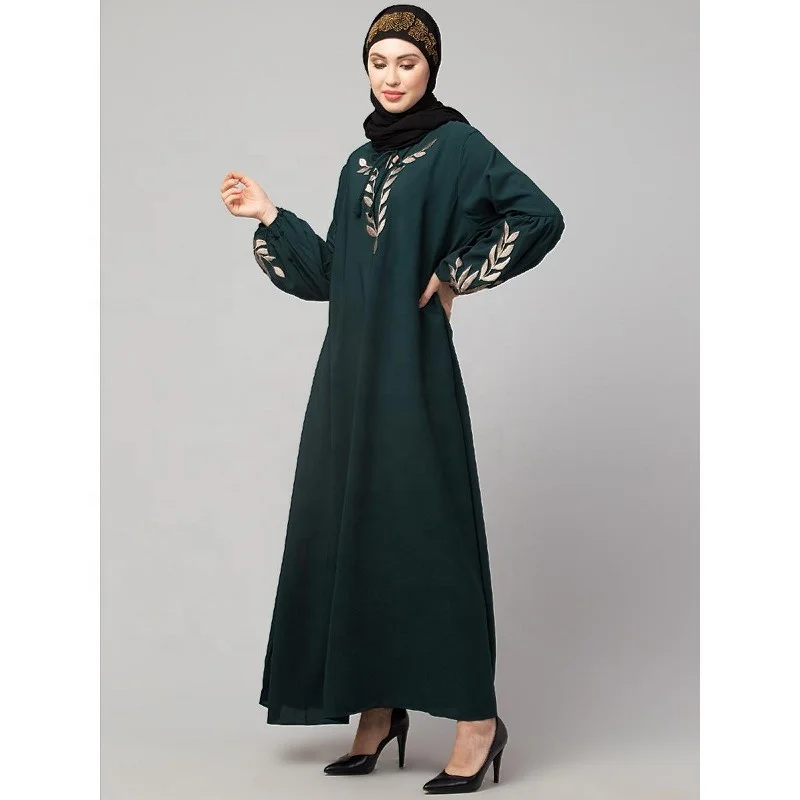 2022 Modern Fashion Set Matching Chiffon Kimono Dubai Turkey Kaftan Open Abaya Muslim Dresses
