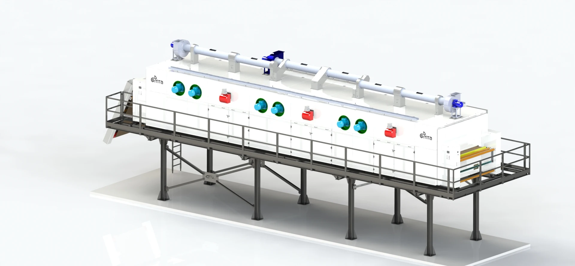 New Condition Automatic Textile Machine Multi-Pass Dryer Garments PLC Components Reduce Drying Time Screen Printer Plate Type