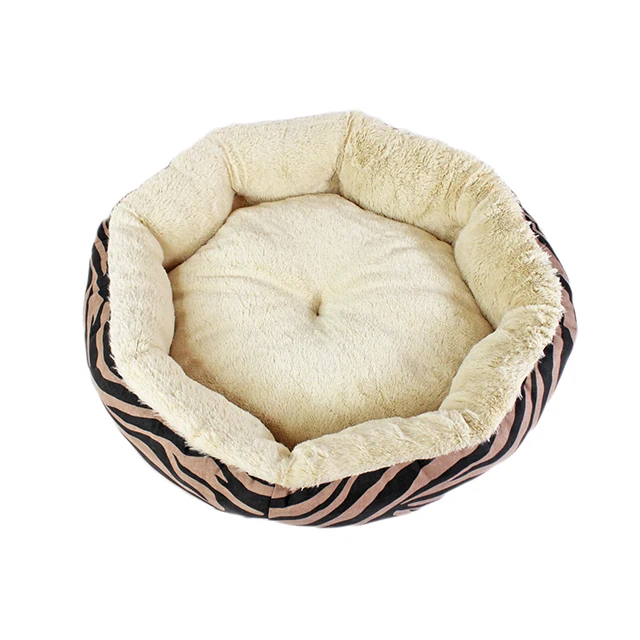 C4P Factory direct sale customize round luxury pet accessories hot sale warm and soft dog bedding