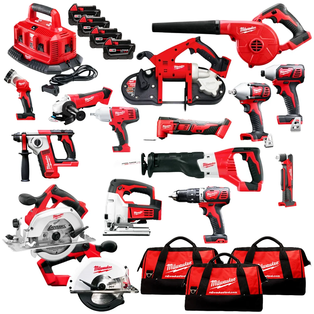 ALL NEW  AUTHENTIC ORIGINAL  Milwaukees 2696-15 M18 Combo 15 tool Kit & Power Tools / Cordless Drill In Stock