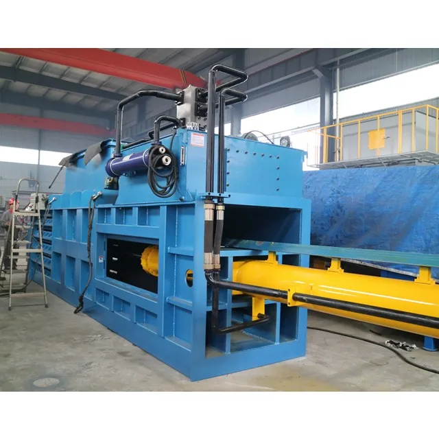 horizontal semi automatic dewatering compactor for aluminum, PET or milk containers
