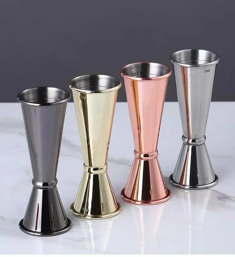 Creation Customizable Various Sizes Wine Cocktail Bar Measuring Cup Stainless Steel Measure Double Jigger for bar