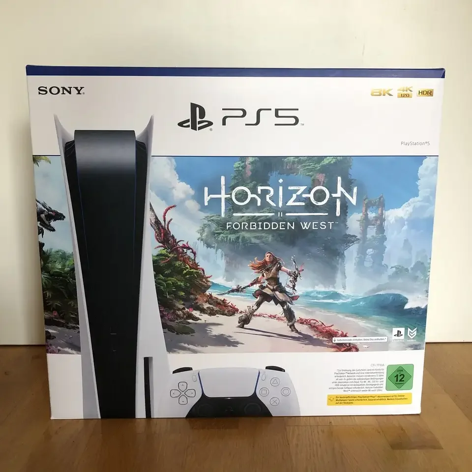 Лучшая цена для оригинального 98% нового PS5 1 ТБ/2 ТБ портативная игровая консоль с 2 контроллерами Fifa23 колода герметичная коробка и