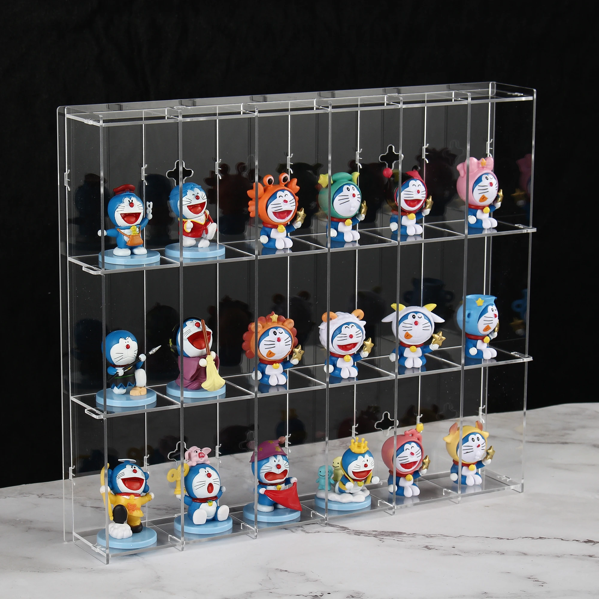 Custom Wall Mounted Clear Acrylic Toy Figure Organizer Compartment Organizer for Mini  Figures, Sunglasses Rack, Freestanding