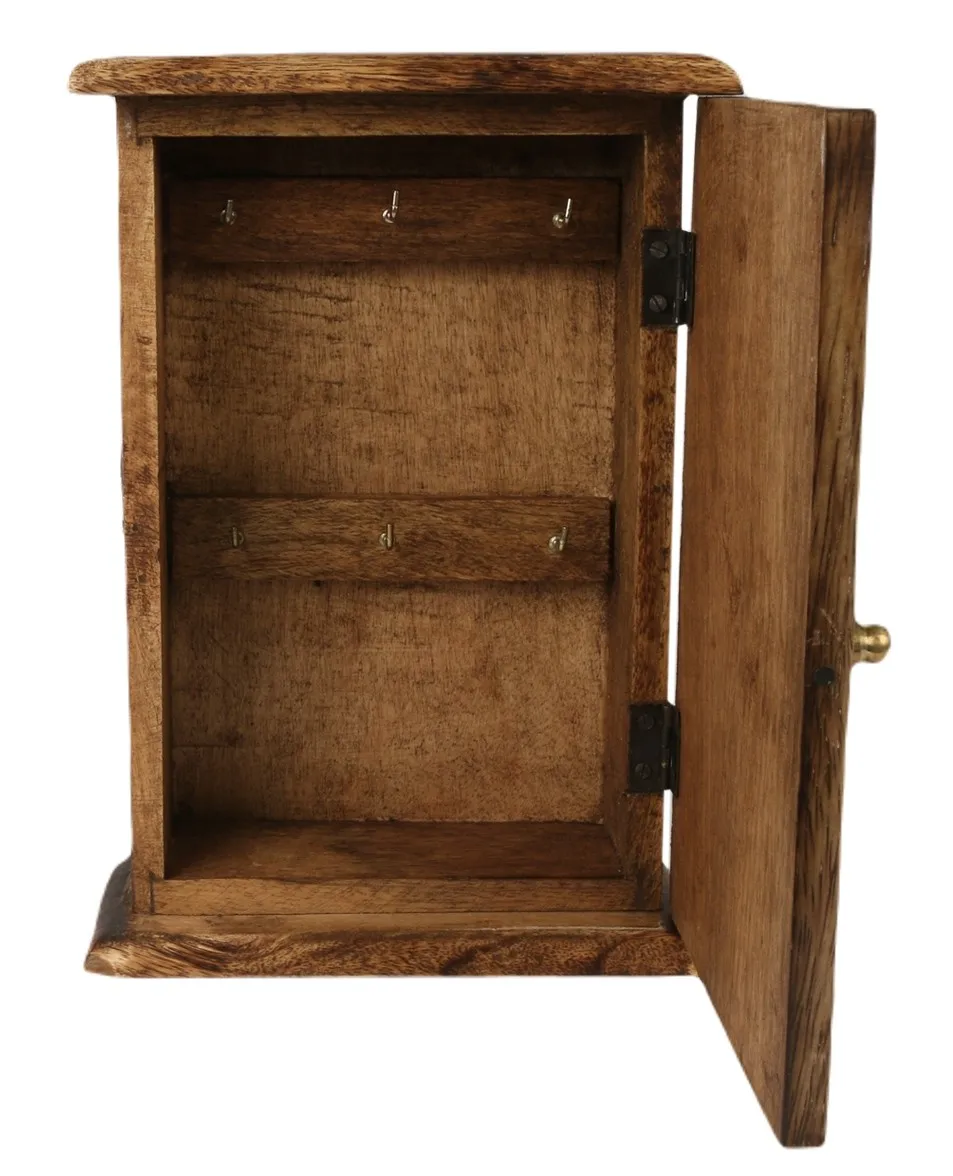 Wooden Key Holder Box Handcrafted and Unique A Perfect Blend of Functionality and Home Elegance