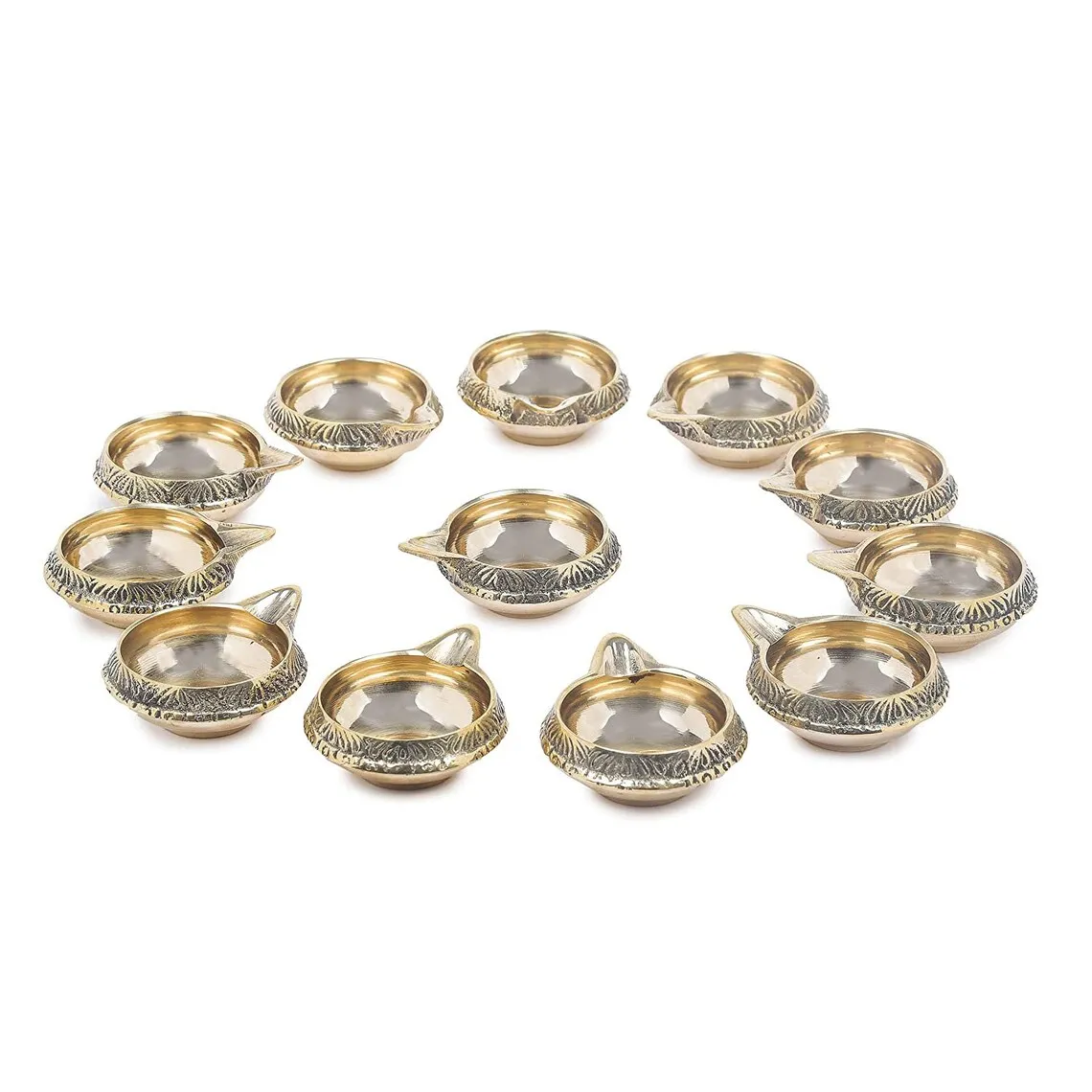 Brass Diya oil lamp tea light holder classic home and office interior decoration Diwali decor housewarming wedding gift 2023