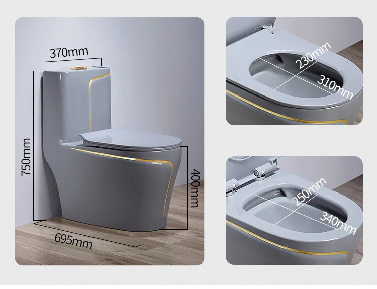 Bathroom Sanitary Ware Goldenline Toilet Ceramic One Piece Modern Round Hotel 3 Years Others Doors Gravity Flushing