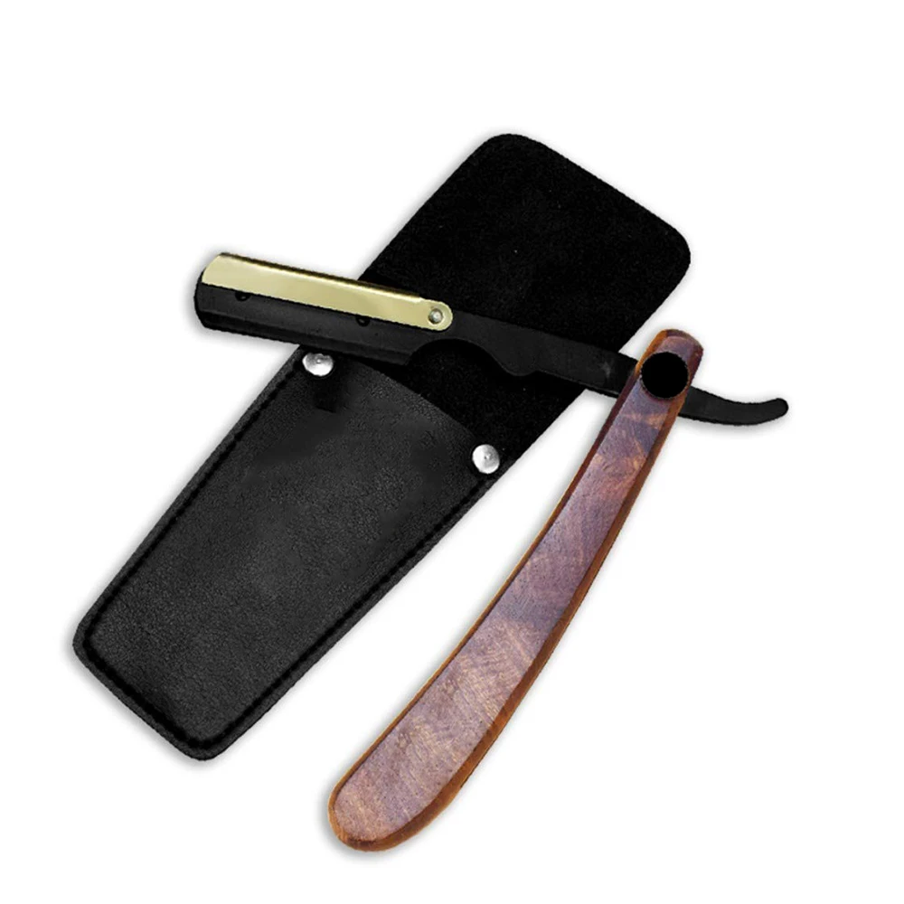 Best Quality Adjustable Straight Edge Barber Razor Salon Quality Cut Throat Durable Razors With Wooden Handle