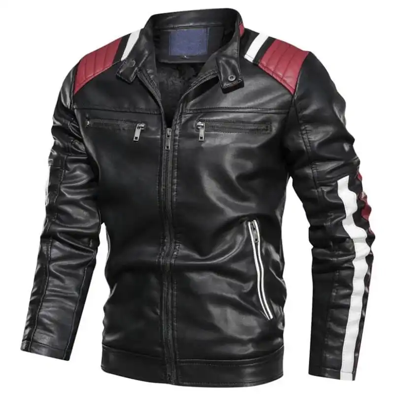 Zipper Closure Leather Jackets Motorcycle Genuine Cowhide Outback Biker Pakistan Made Stylish Breathable Leather Jackets