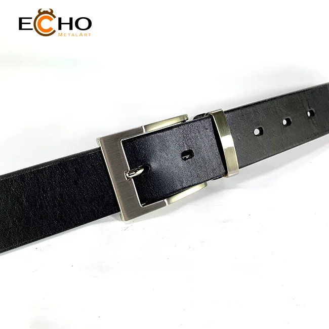 Classical 35mm pin buckle with nickel finish for office