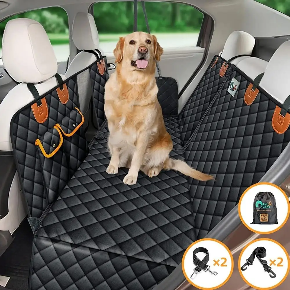 Dog Car Seat Covers with Mesh Visual Window Durable Dog Seat Cover for Back Seat Backseat Dog Hammock Protector