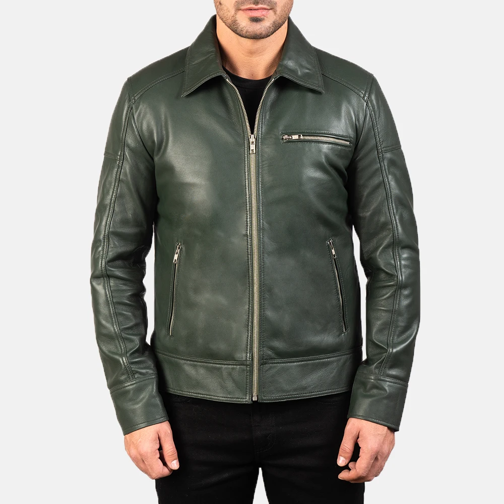 Customized Customized Fashion Genuine Sheep Nappa Leather Bomber Jacket For Men Sheep Skin All Sizes and Colors