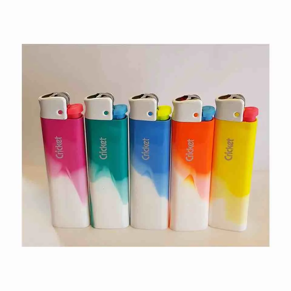 Wholesale Supplier cricket Lighter Custom Design Plastic Cricket Cigarette Lighters