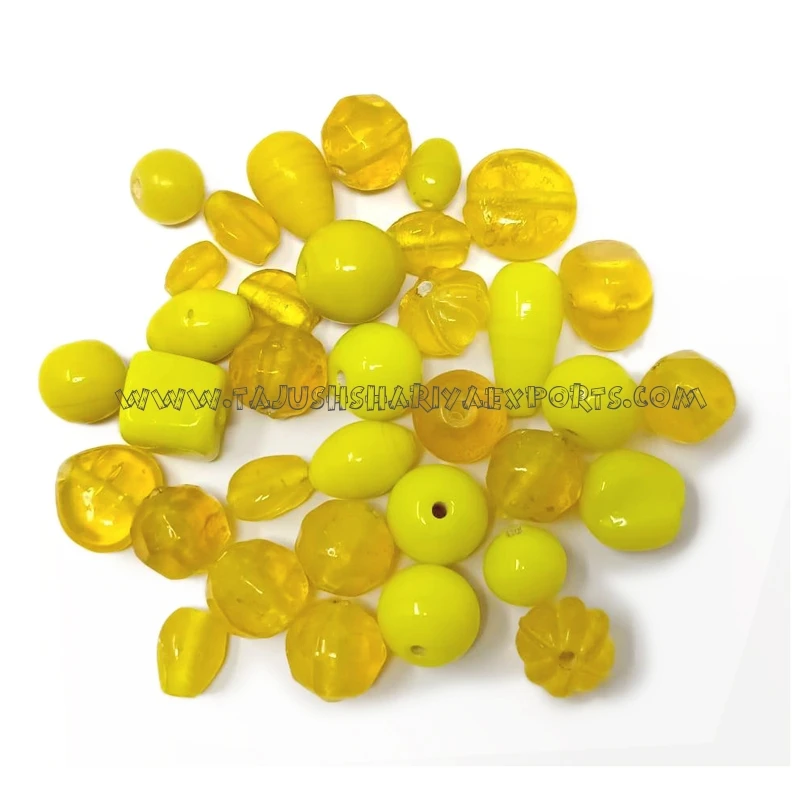 Exporter of handmade  Plain Glass Beads Colorful  Glass Beads for Jewelry Making
