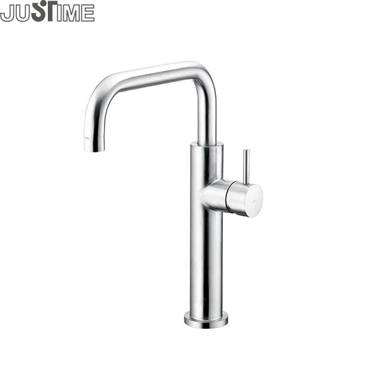 JUSTIME Stainless Steel Mixer Faucet For Kitchen Sink