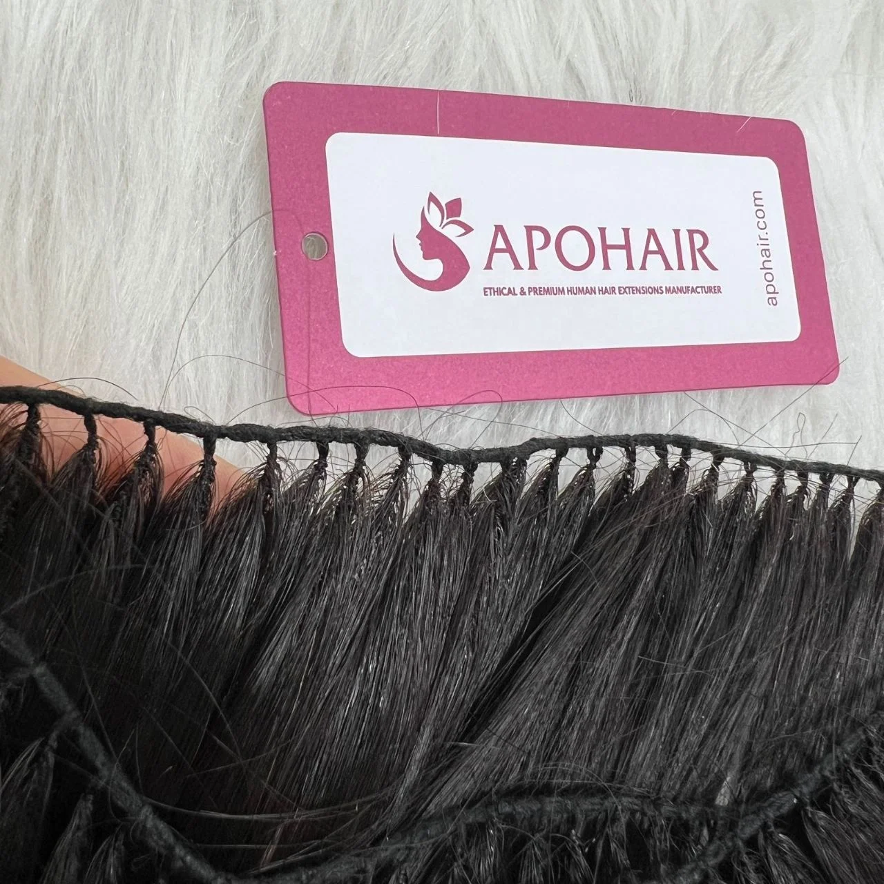 Russian Virgin Human Hair Double Drawn Full Cuticle Aligned Hair Extensions Feather Weft Hair