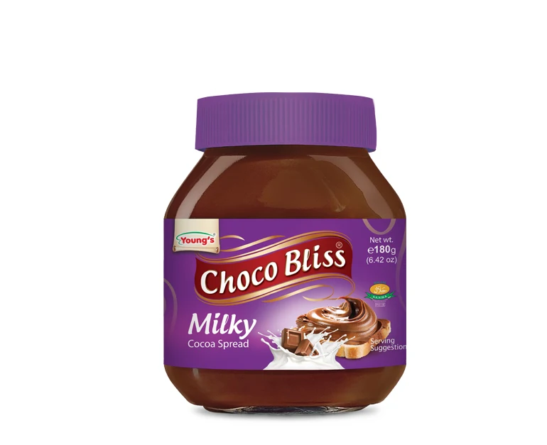 Chocobliss Milk Chocolate Spread 675gm Glass Jar  Halal Compound Milk Chocolate Spread