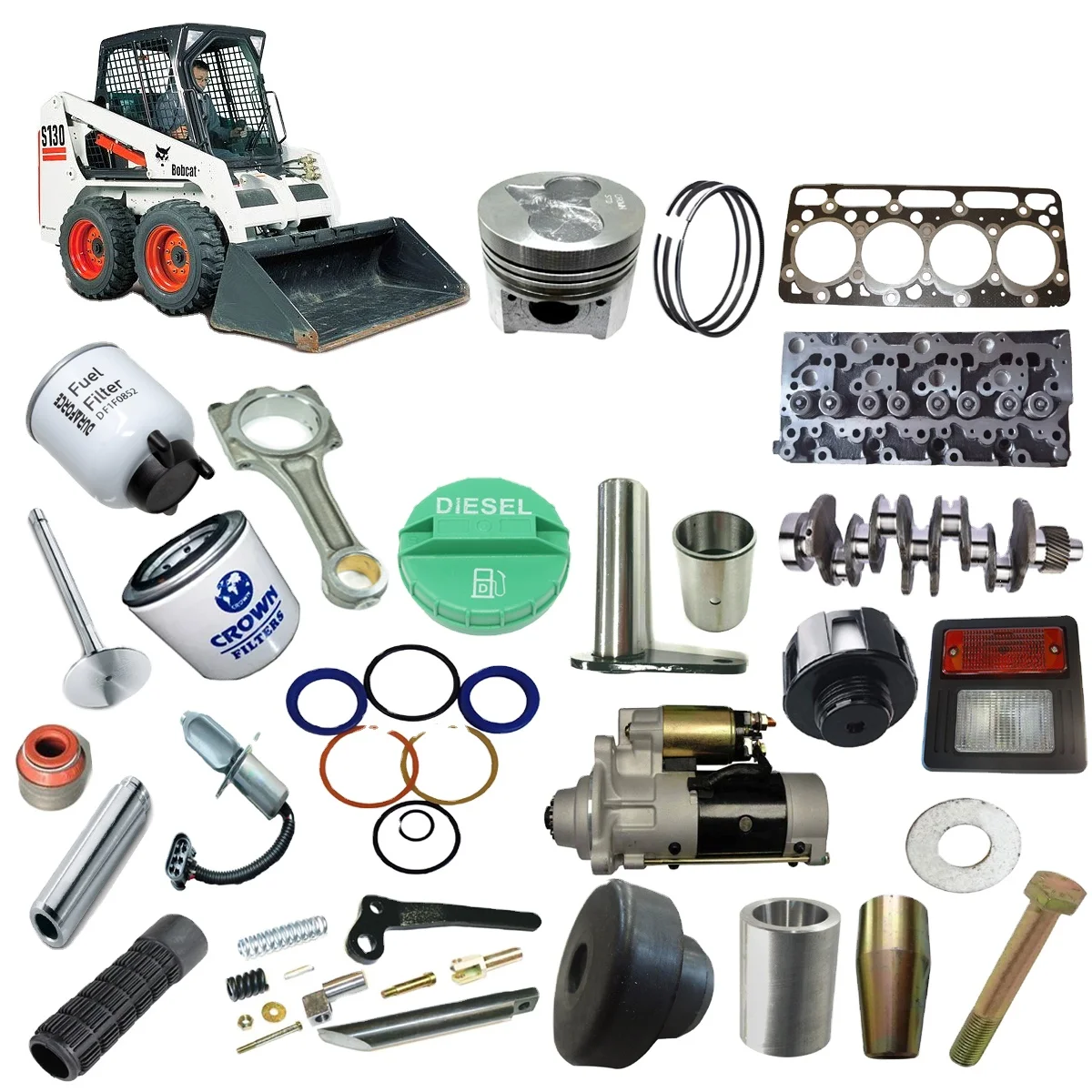 6661022 Hydraulic Case Drain bobccat kubota diesel engine spare parts for  skid loader excavator in high quality custom made