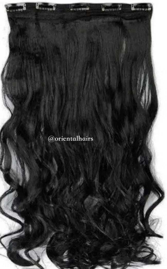 Extension de clip cheveux humains brun Balayage de haute qualite par Oriental Hairs
