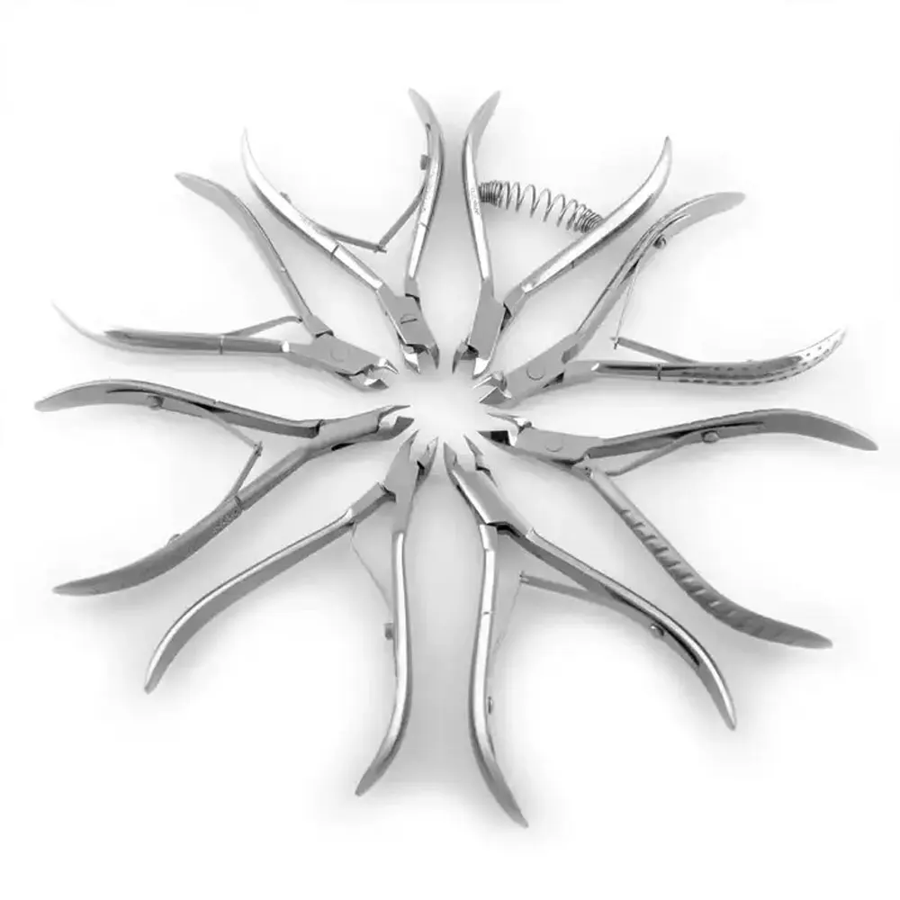 Premium Stainless Steel Cuticle Nippers - Professional Nail Clippers for Beauty and Precision Trimming
