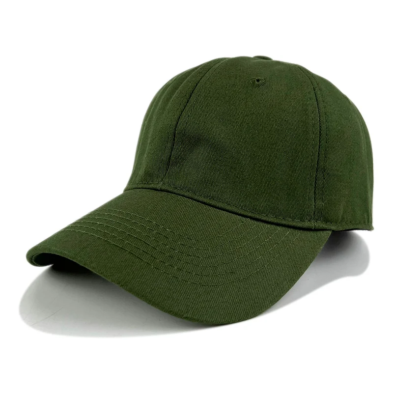 Solid Color 100% cotton plain soft top embroidery sports cap Dad hats cotton adjustable blank custom unstructured baseball cap