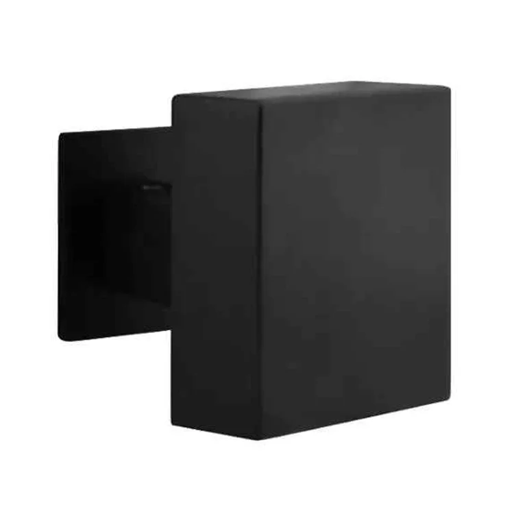 Modern Luxury Bedroom Kitchen Glass Matte Black Square Doorknob Door Knob And Hinges Set For Privacy Room Interior With Key Lock