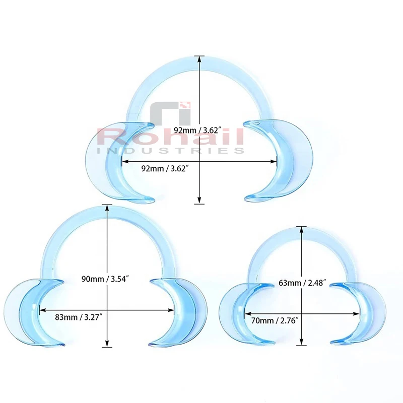 Dental Bite Block Rubber Mouth Support Opener Cheek Retractor