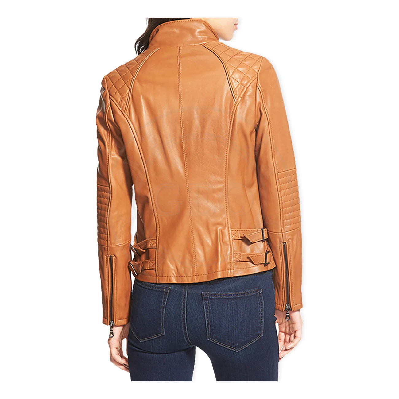 Women Goat Suede Genuine Fashion Leather Jackets