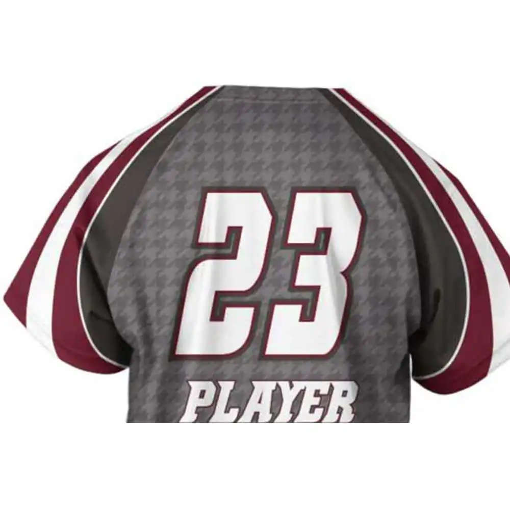 New Design Fully Customize Logo Lacrosse Jerseys  Sports Custom Sublimated Reversible Lacrosse Jerseys
