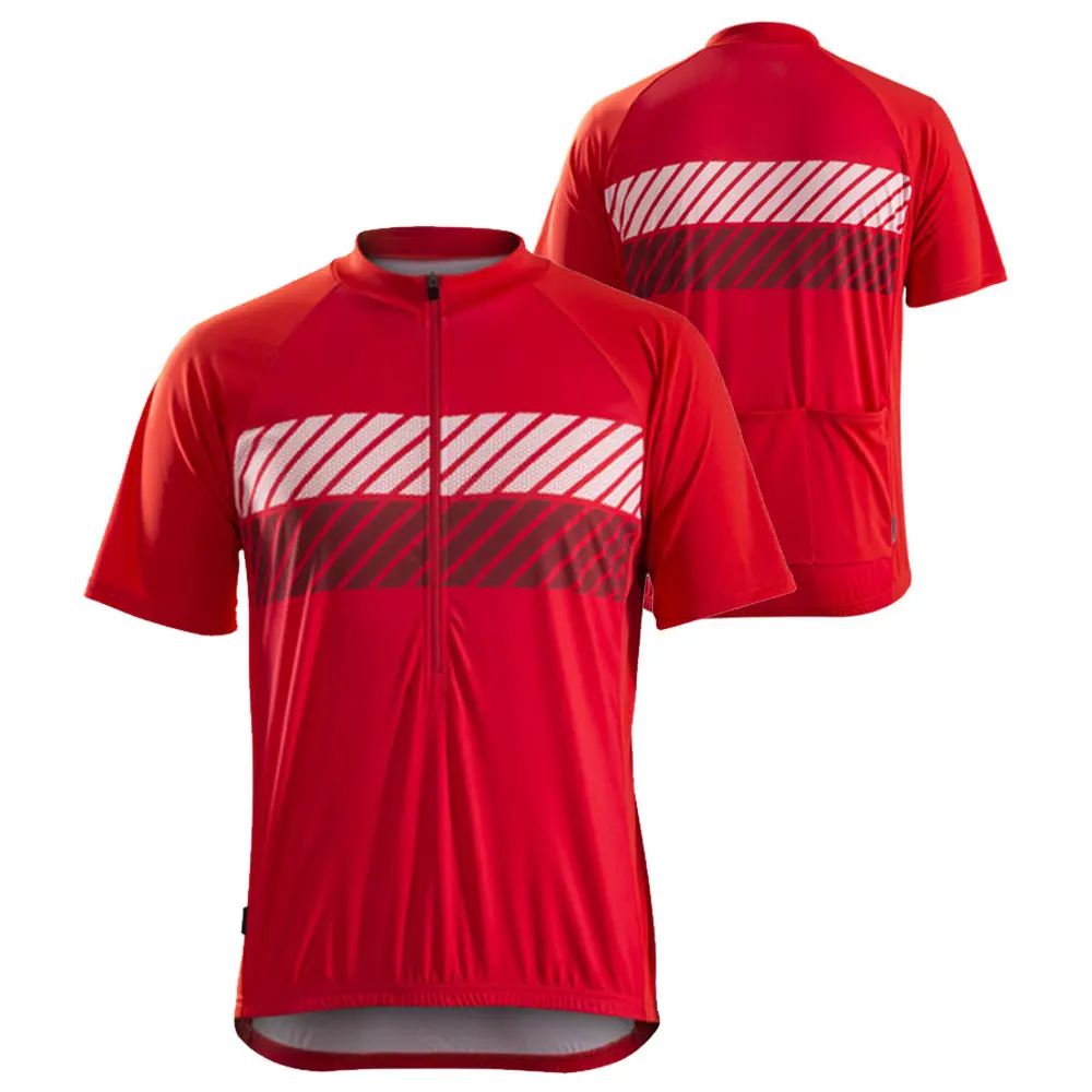 Pakistani Factory Wholesale Cycling Jersey for Men Summer Quick Dry Short Sleeves with Breathable Material OEM Team Name