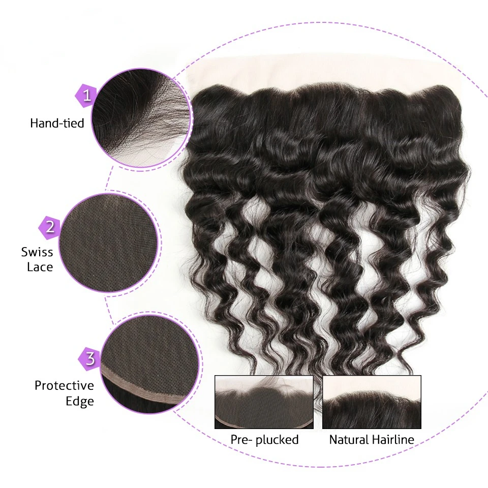 Wholesale Ear To Ear Swiss Hd Lace Frontal Closure 13x4 Brazilian Cuticle Aligned Virgin Human Hair Bundles With Lace Frontal