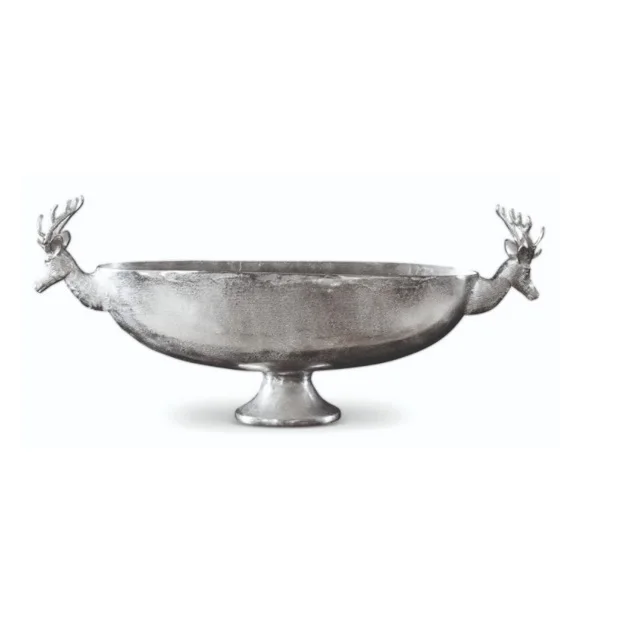 Modern Decorative Octopus Deep Bowl Made of Metal & Glass Material  Metal Bowl/Salad Bowl/Fruit Bowl