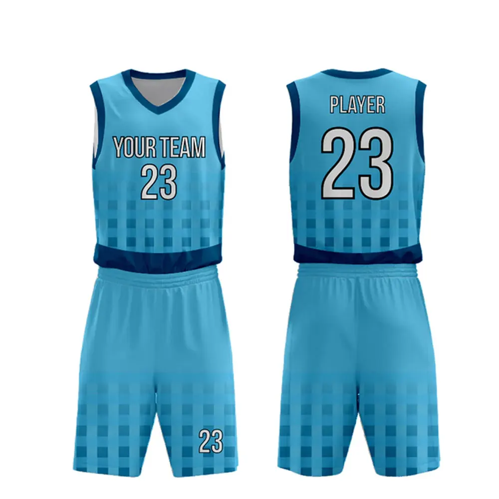 Sports Team Sublimated Youth Basketball Uniforms Custom Made Men Sport Wear Basketball Uniform For Sale