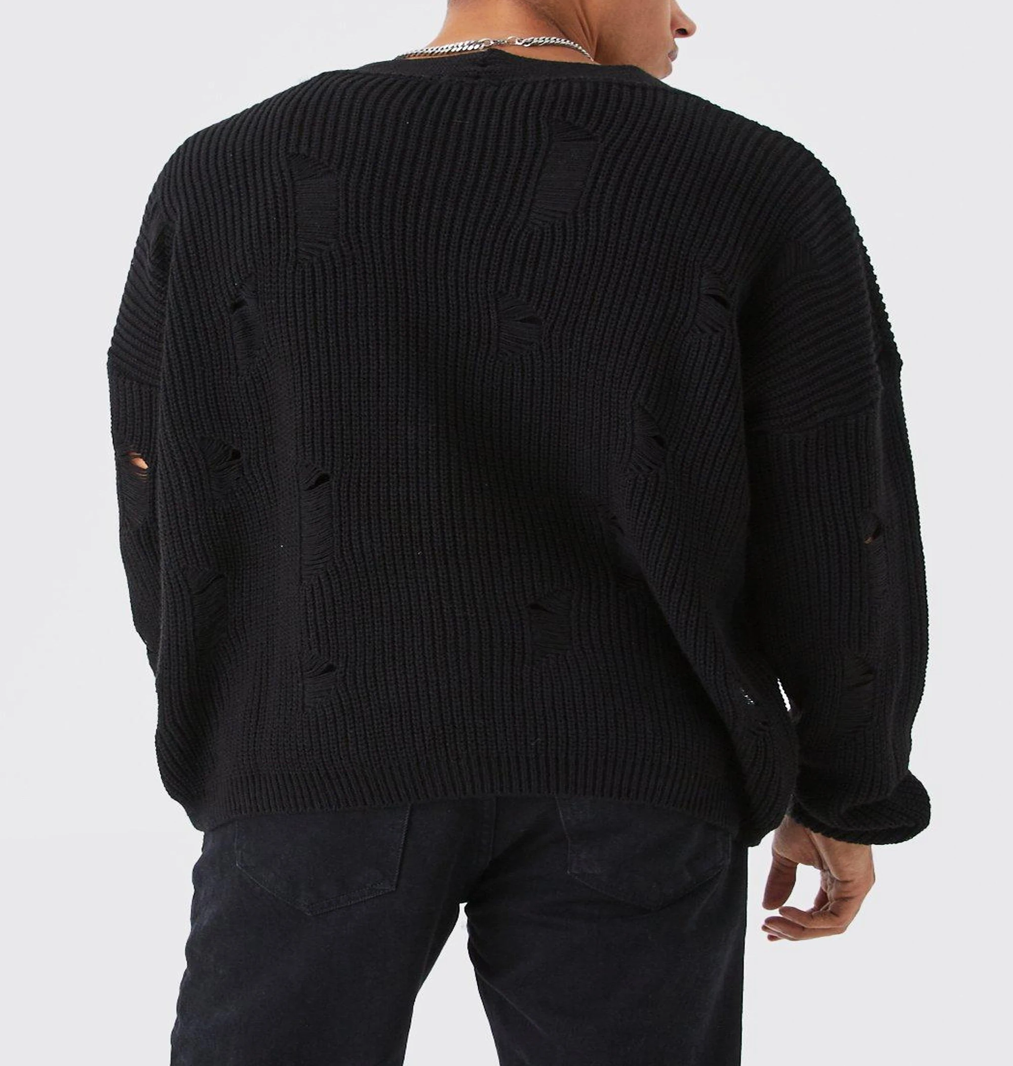 TALL OVERSIZED DROP SHOULDER MOTO CARDIGAN WHOLESALE CUSTOM KNITTED LOGO EMBROIDERED CUSTOM PRINTED