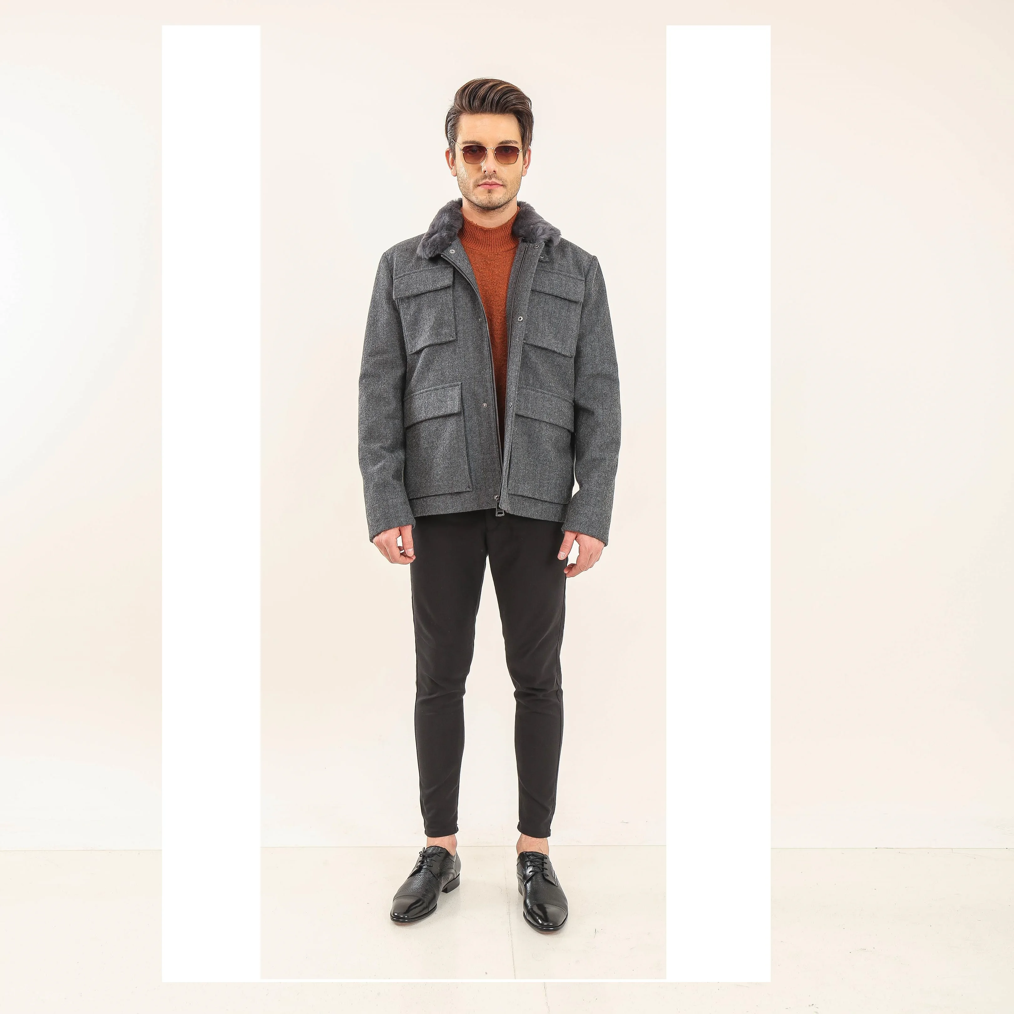 Меховые куртки ручной работы премиум-класса мужские зимние дышащие