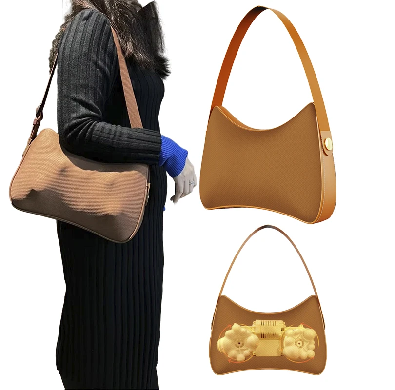 healthpal oem odm Rechargeable 3D Luxury Bag Design cervical therapy pillow cordless neck shoulder shiatsu massager pillow