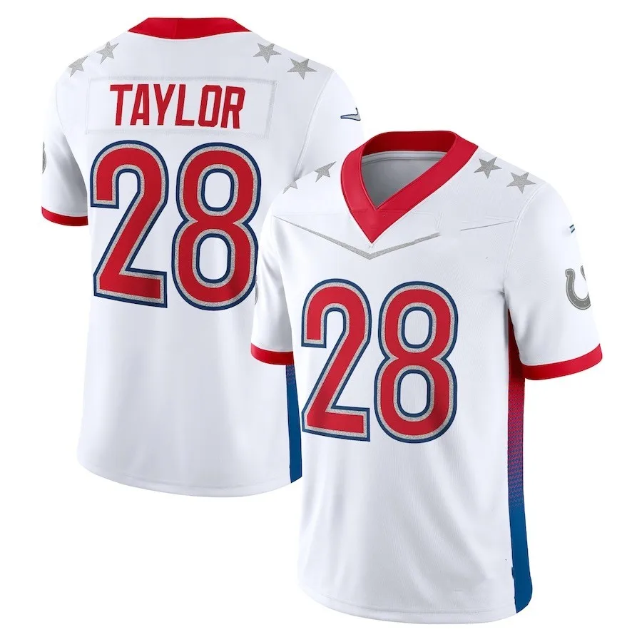 Новинка 2023 сшитая футболка с надписью «Pro_Bowl» для американского футбола Джерси Los Angeles Charger #10 Джастин Герберт Питтсбург