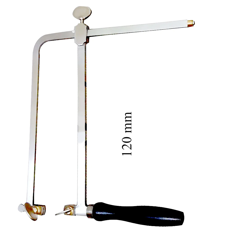 JEWELRY PIERCING SAW with Blades FRAME JEWELERS HAND TOOL ADJUSTABLE 6 SIZES WITH BLADES