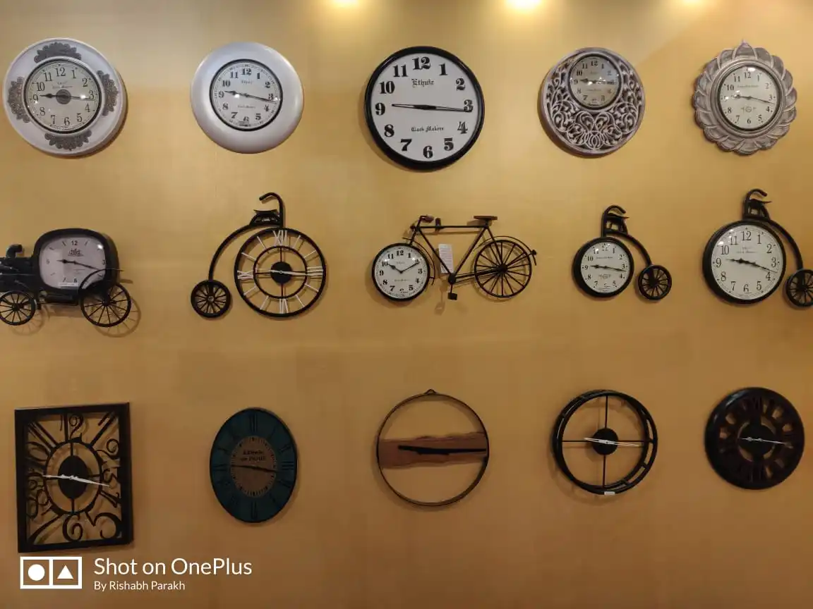 Manufacturer of Battery operated Decorative Metal Vintage Antique Wall Clock for Home Living Room Modern Nordic Decoration Style