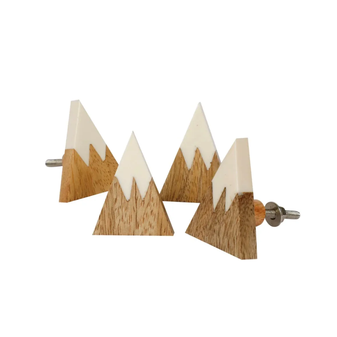 Handcrafted Furniture Handle Round Resin Wooden Joint Knob Decorative Resin Knob for Dresser & Cabinet Use