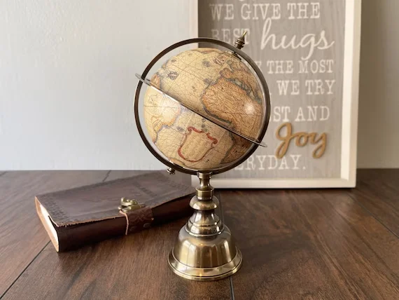 Top Selling Aluminium World Globe Home Decorative Earth Globe for education