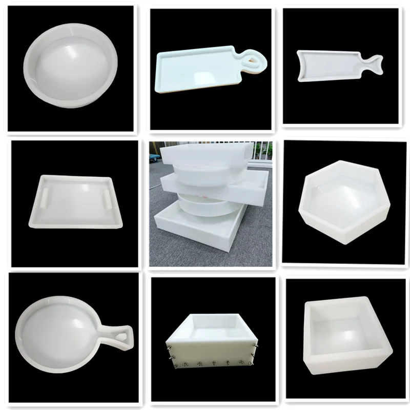 Epoxy HDPE  Mold  Large Resin Mold for Charcuterie Boards Serving Trays  Cheese Platter Cutting Board No Seal Rectan