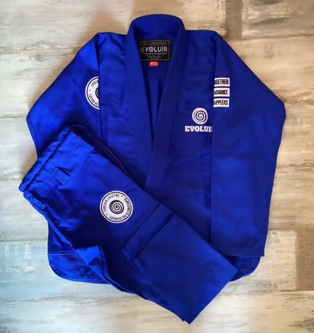 Premium Quality Professional Plain Jiu Jitsu Gi / BJJ Kimono / BJJ Gis Custom BJJ Gi Blue for Men Brazilian Jiu Jitsu Uniform