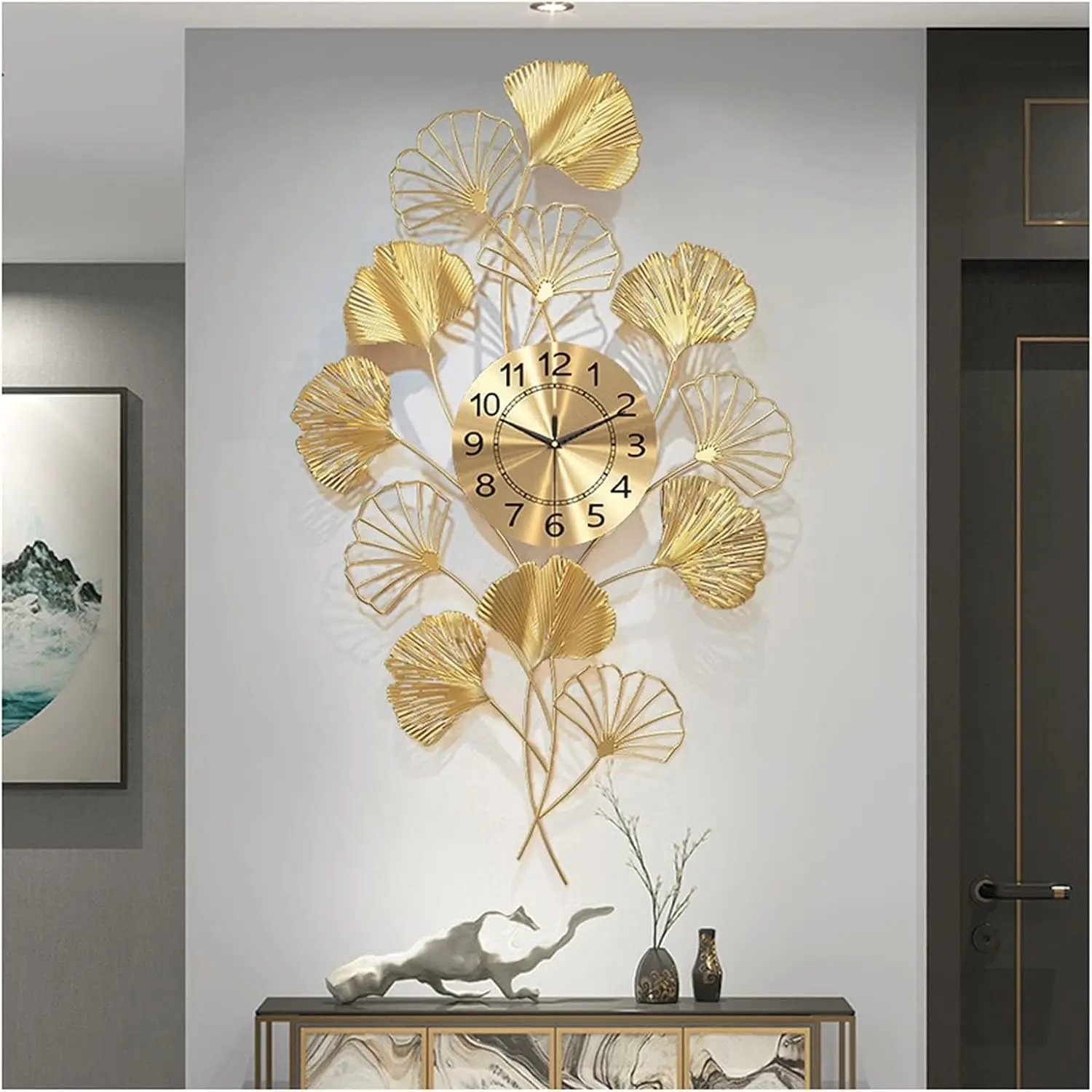 Indian Manufactured Home Decorative Customized Luxury Wall Designing Large Metal Wall Clocks for Sale at Best Prices